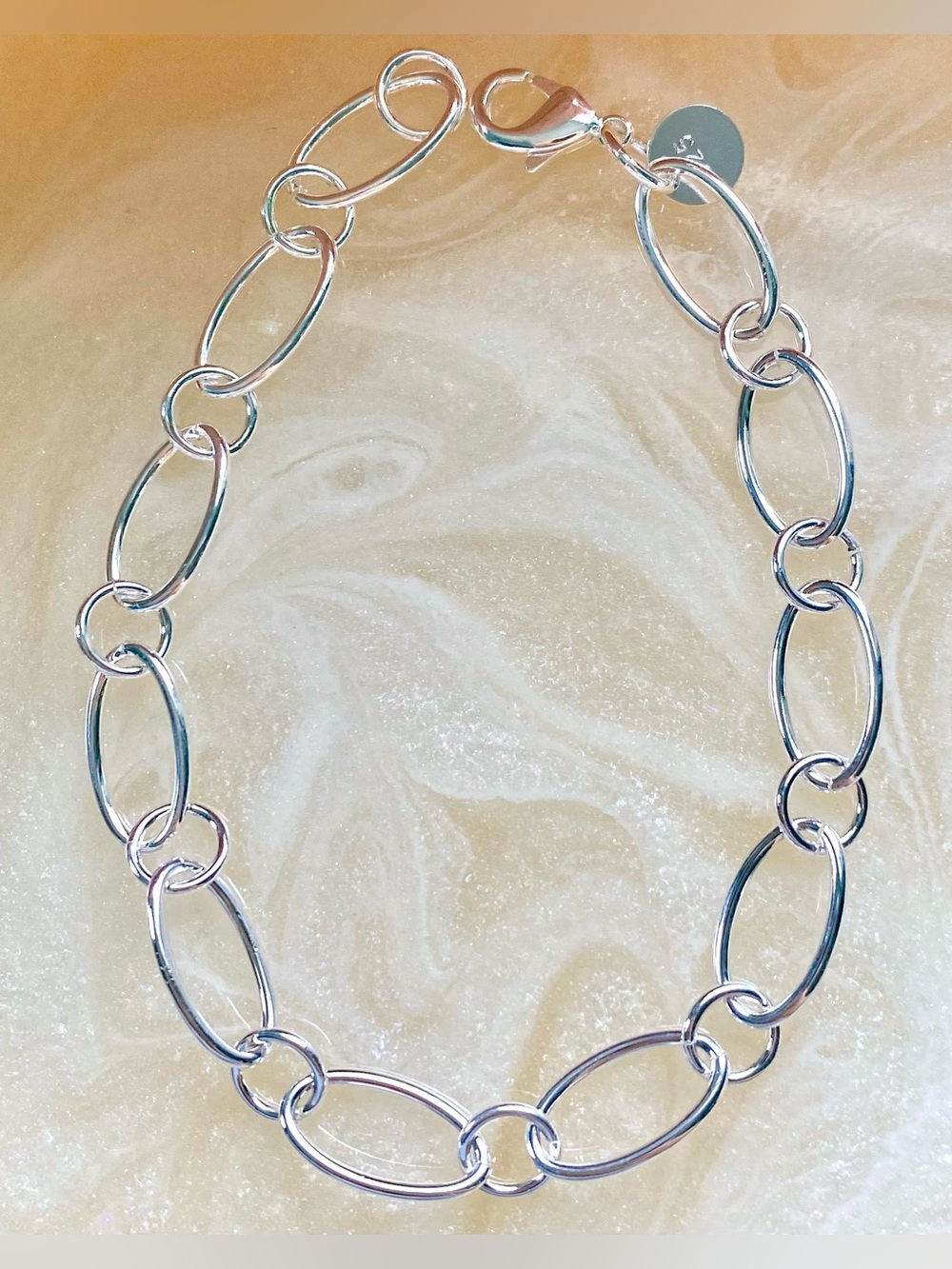 Classic Silver Oval Link bracelet- Timeless